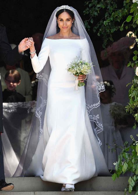 Meghan, Duchess of Sussex's wedding dress on display .